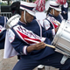 Drummers from Howard University’s Marching Band perform in 2013
SAUL LOEB/AFP/Getty Images